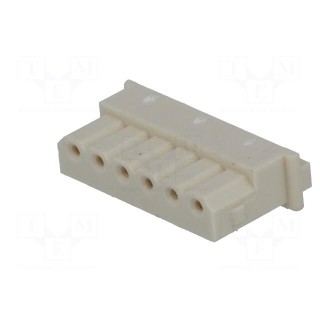 Wire-board | plug | female | SPOX | 2.5mm | PIN: 6 | w/o contacts | 250V