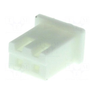Plug | wire-board | female | XH | 2.5mm | PIN: 2 | w/o contacts | for cable