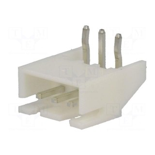 Socket | wire-board | male | A2501 | 2.5mm | PIN: 3 | THT | 250V | 3A | tinned