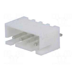 Socket | wire-board | male | A2501 | 2.5mm | PIN: 4 | THT | 250V | 3A | tinned