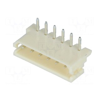 Wire-board | socket | male | A2506 | 2.5mm | PIN: 6 | THT | 250V | 3A | tinned