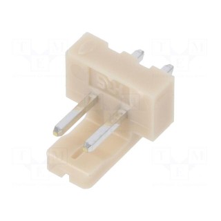 Socket | wire-board | male | DF1 | 2.5mm | PIN: 2 | THT | on PCBs | 250V | 3A
