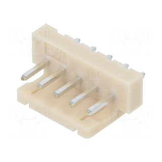 Wire-board | socket | male | DF1 | 2.5mm | PIN: 5 | THT | on PCBs | 250V | 3A