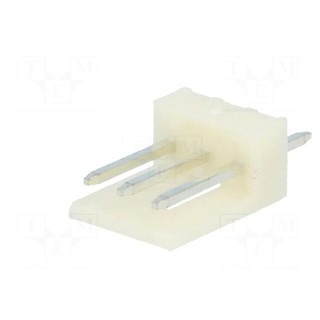 Wire-board | socket | male | EI | 2.5mm | PIN: 3 | THT | 3.5A | tinned