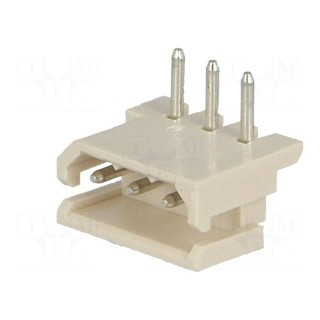 Wire-board | socket | male | SPOX | 2.5mm | PIN: 3 | THT | 3A | tinned | 250V