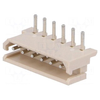 Wire-board | socket | male | SPOX | 2.5mm | PIN: 6 | THT | 3A | tinned | 250V