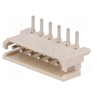 Wire-board | socket | male | SPOX | 2.5mm | PIN: 6 | THT | 3A | tinned | 250V