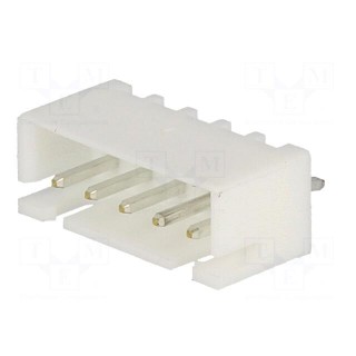 Wire-board | socket | male | XH | 2.5mm | PIN: 5 | THT | 250V | 3A | -25÷85°C