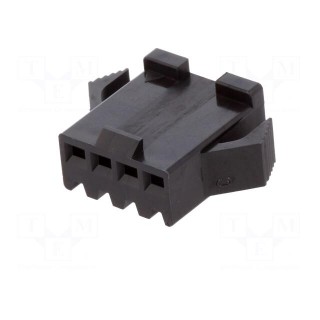 Wire-wire | plug | female | SM | 2.5mm | PIN: 4 | w/o contacts | for cable