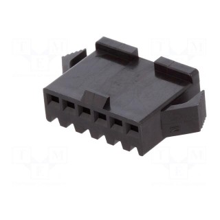 Wire-wire | plug | female | SM | 2.5mm | PIN: 6 | w/o contacts | for cable