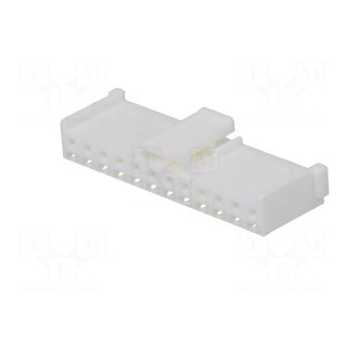 Wire-wire/PCB | plug | female | 2.5mm | PIN: 12 | w/o contacts | straight