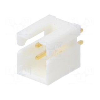 Socket | wire-wire/PCB | male | DF1B | 2.5mm | PIN: 4 | THT | on PCBs | 250V