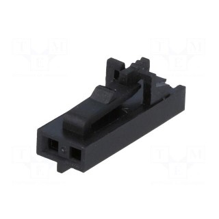 Plug | wire-board | female | 2.54mm | PIN: 2 | w/o contacts | for cable