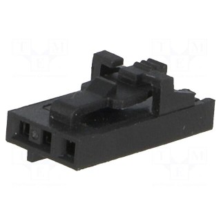 Plug | wire-board | female | 2.54mm | PIN: 3 | w/o contacts | for cable