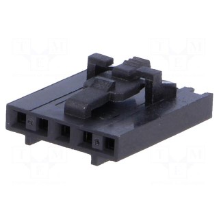 Plug | wire-board | female | 2.54mm | PIN: 5 | w/o contacts | for cable