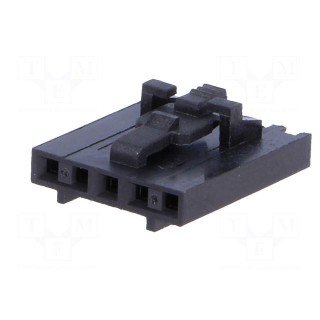 Plug | wire-board | female | 2.54mm | PIN: 5 | w/o contacts | for cable