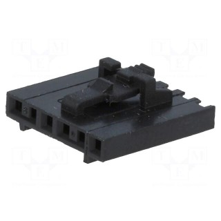 Plug | wire-board | female | 2.54mm | PIN: 6 | w/o contacts | for cable