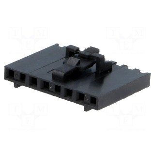 Plug | wire-board | female | 2.54mm | PIN: 8 | w/o contacts | for cable