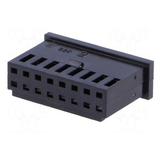 Plug | wire-board | female | AMPMODU MOD II | 2.54mm | PIN: 16