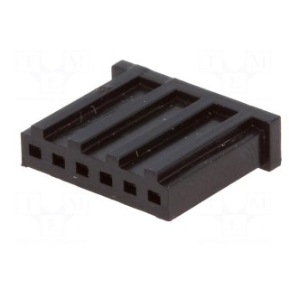 Plug | wire-board | female | AMPMODU MOD II | 2.54mm | PIN: 6 | for cable