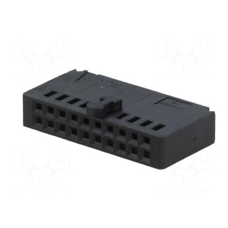 Plug | wire-board | female | AMPMODU MOD IV | 2.54mm | PIN: 20 | straight
