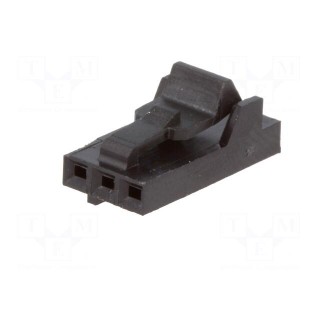 Plug | wire-board | female | AMPMODU MTE | 2.54mm | PIN: 3 | w/o contacts