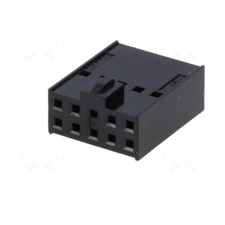 Plug | wire-board | female | C-Grid III | 2.54mm | PIN: 10 | w/o contacts