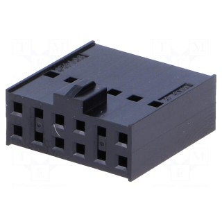 Plug | wire-board | female | C-Grid III | 2.54mm | PIN: 12 | w/o contacts