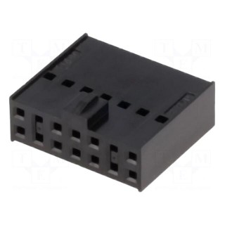 Plug | wire-board | female | C-Grid III | 2.54mm | PIN: 14 | w/o contacts