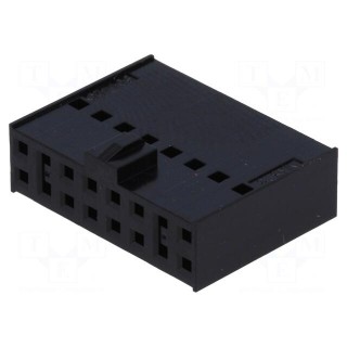 Plug | wire-board | female | C-Grid III | 2.54mm | PIN: 16 | w/o contacts