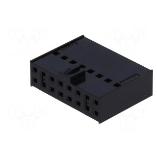 Plug | wire-board | female | C-Grid III | 2.54mm | PIN: 16 | w/o contacts