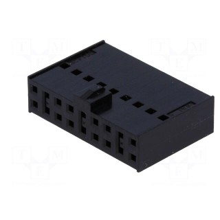 Plug | wire-board | female | C-Grid III | 2.54mm | PIN: 18 | w/o contacts