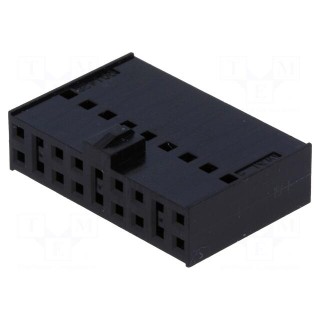 Plug | wire-board | female | C-Grid III | 2.54mm | PIN: 18 | w/o contacts