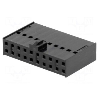 Plug | wire-board | female | C-Grid III | 2.54mm | PIN: 20 | w/o contacts