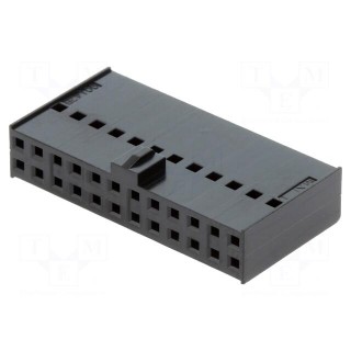 Plug | wire-board | female | C-Grid III | 2.54mm | PIN: 24 | w/o contacts