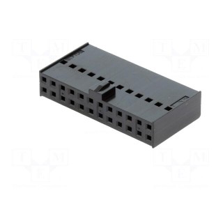 Plug | wire-board | female | C-Grid III | 2.54mm | PIN: 24 | w/o contacts