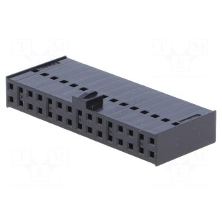 Plug | wire-board | female | C-Grid III | 2.54mm | PIN: 30 | w/o contacts