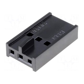 Plug | wire-board | female | C-Grid III | 2.54mm | PIN: 3 | w/o contacts