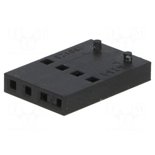 Plug | wire-board | female | C-Grid III | 2.54mm | PIN: 4 | w/o contacts