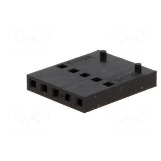 Plug | wire-board | female | C-Grid III | 2.54mm | PIN: 5 | w/o contacts