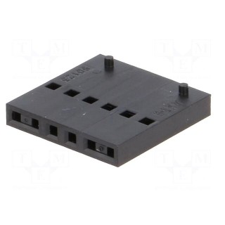 Plug | wire-board | female | C-Grid III | 2.54mm | PIN: 6 | w/o contacts
