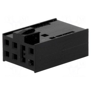 Plug | wire-board | female | C-Grid III | 2.54mm | PIN: 8 | w/o contacts