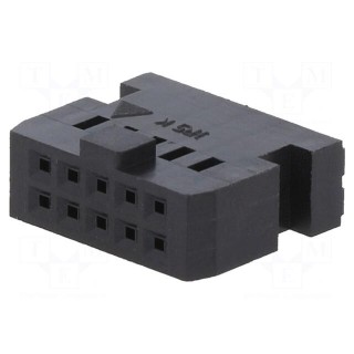Plug | wire-board | female | HIF3 | 2.54mm | PIN: 10 | w/o contacts
