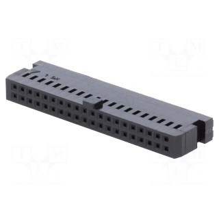 Plug | wire-board | female | HIF3 | 2.54mm | PIN: 40 | w/o contacts