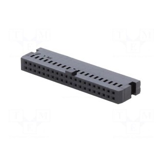 Plug | wire-board | female | HIF3 | 2.54mm | PIN: 40 | w/o contacts