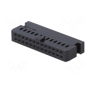Plug | wire-board | female | HIF3C | 2.54mm | PIN: 26 | w/o contacts