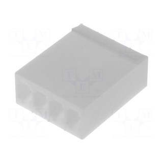 Plug | wire-board | female | KK 254 | 2.54mm | PIN: 4 | w/o contacts