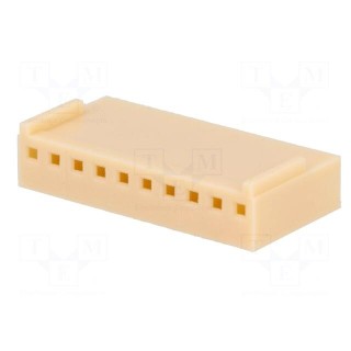 Plug | wire-board | female | NS25 | 2.54mm | PIN: 10 | w/o contacts | 250V