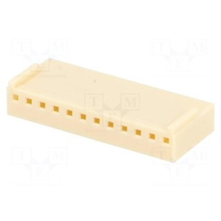 Plug | wire-board | female | NS25 | 2.54mm | PIN: 12 | w/o contacts | 250V