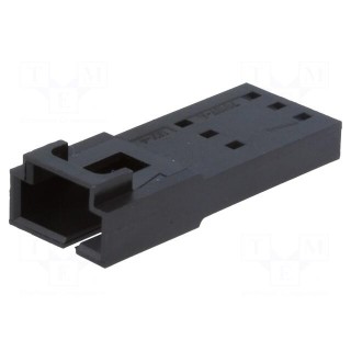 Plug | wire-wire | male | SL | 2.54mm | PIN: 3 | w/o contacts | for cable